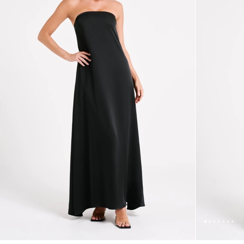 NWT LUISA Strapless Maxi Dress - Black